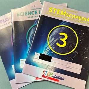 Stemscopes Texas Curriculum Workbooks - 3rd Grade